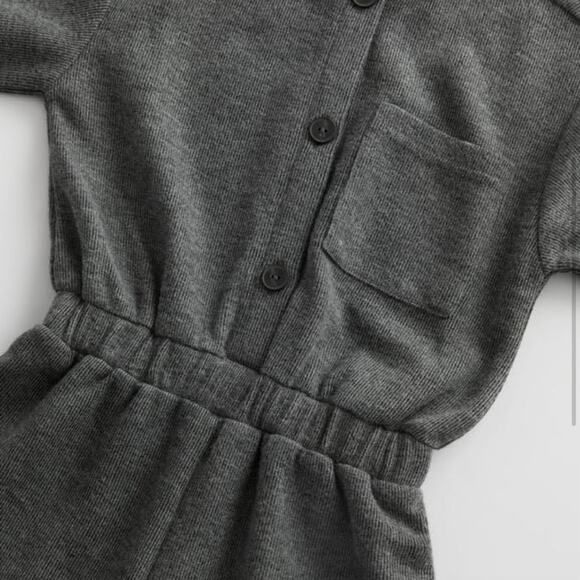 Zara Kids Gray Button Front Jumpsuit size 10 years - Picture 3 of 7